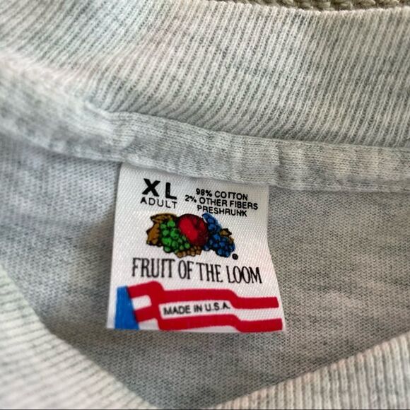 Vintage Flintstones Embroidered Tshirt Single Stitch Fruit of the Loom XL - Picture 4 of 5